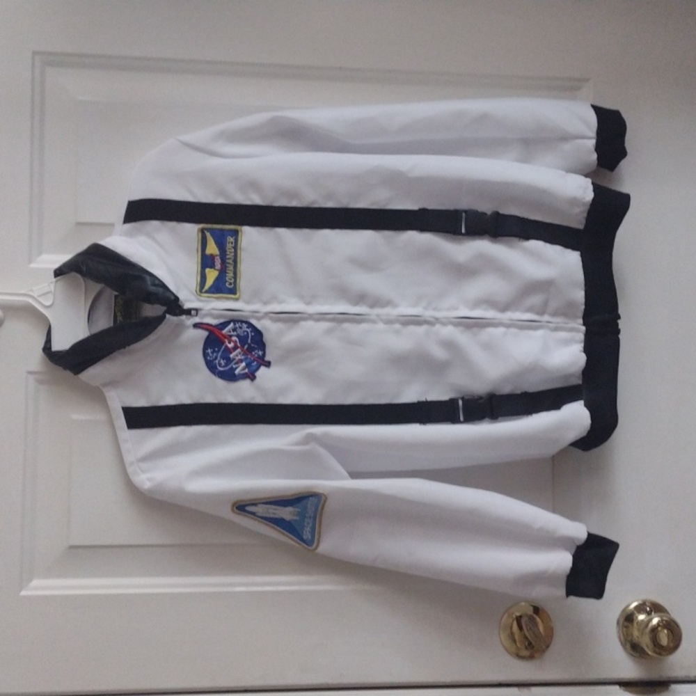Kids Astronaut Jacket with NASA Patches, Halloween Costume, Size Medium